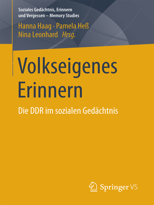 Title details for Volkseigenes Erinnern by Hanna Haag - Available